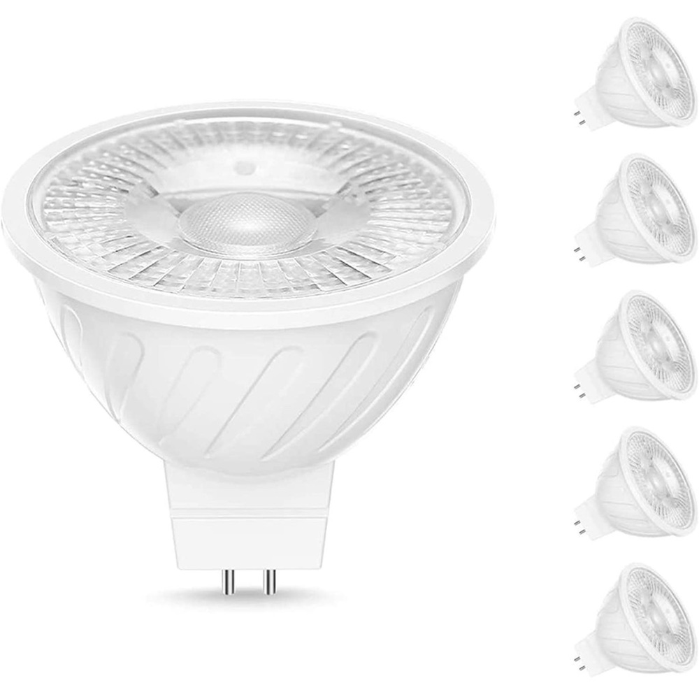 MR16 LED Bulb 5000K 12V GU5.3 Bi-Pin Base, 40W Halogen Bulb Equivalent,6 Pack